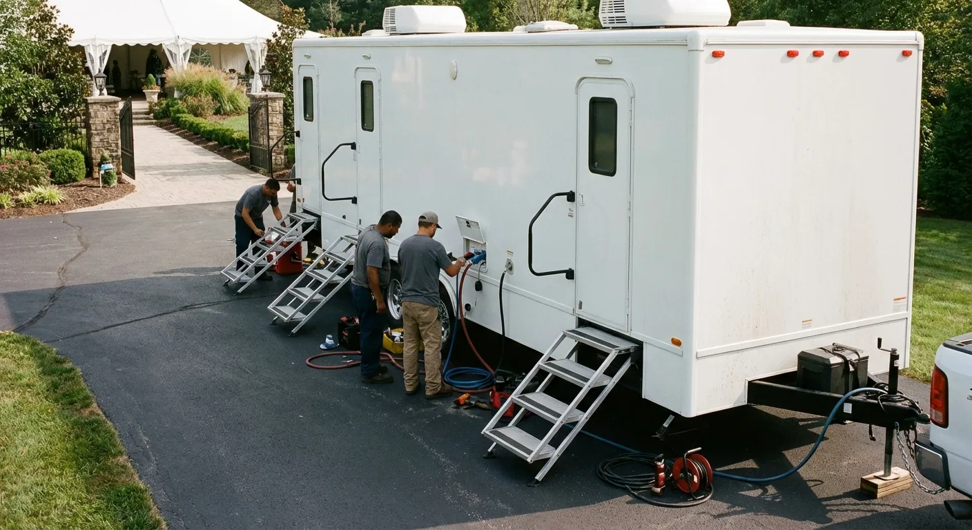 Luxury Restroom Trailer in Lynchburg, VA