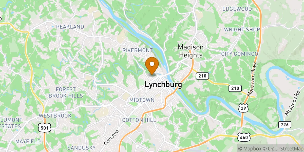 neighborhood map neighborhood map in Lynchburg, VA