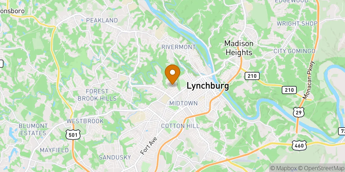 neighborhood map neighborhood map in Lynchburg, VA