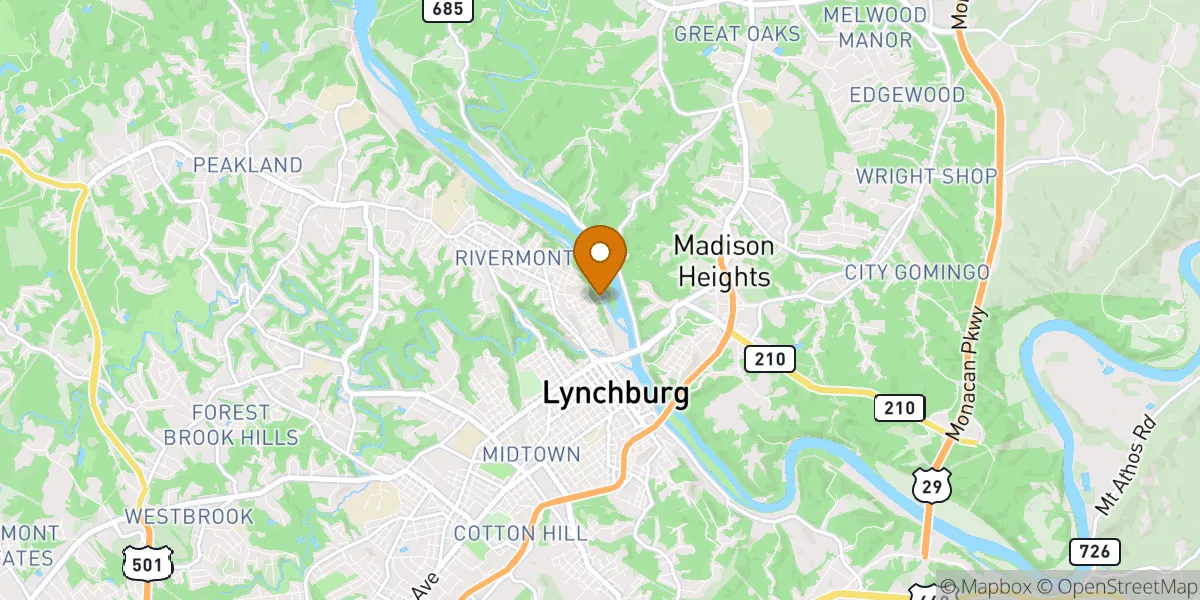 neighborhood map neighborhood map in Lynchburg, VA