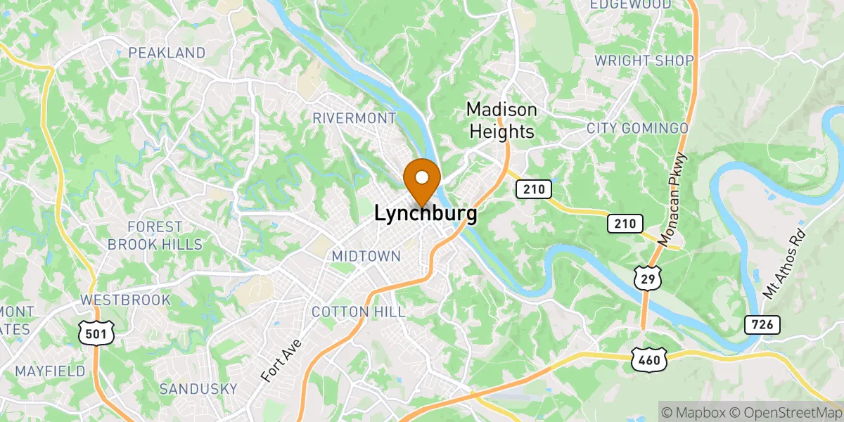 neighborhood map neighborhood map in Lynchburg, VA
