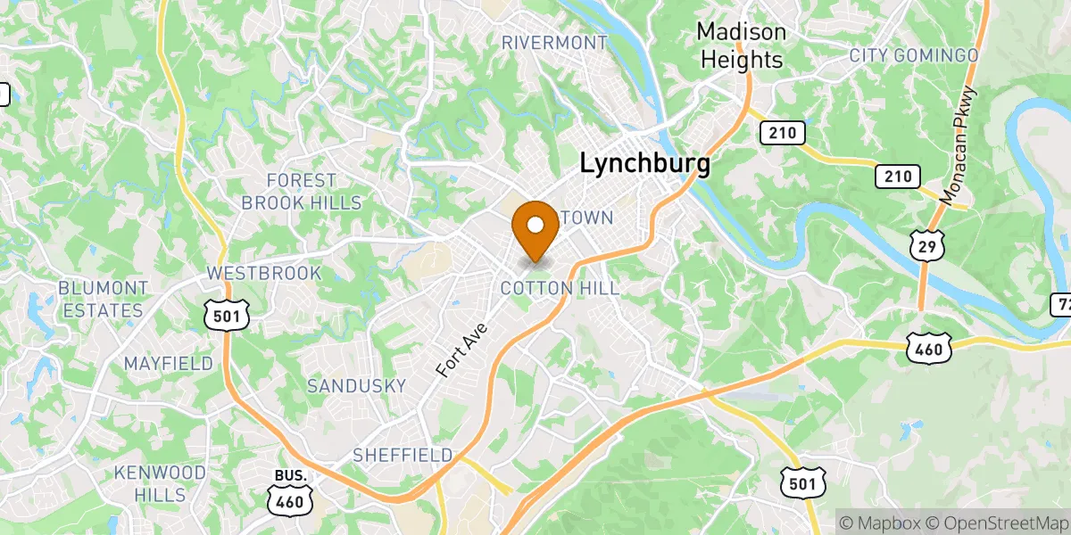 neighborhood map neighborhood map in Lynchburg, VA