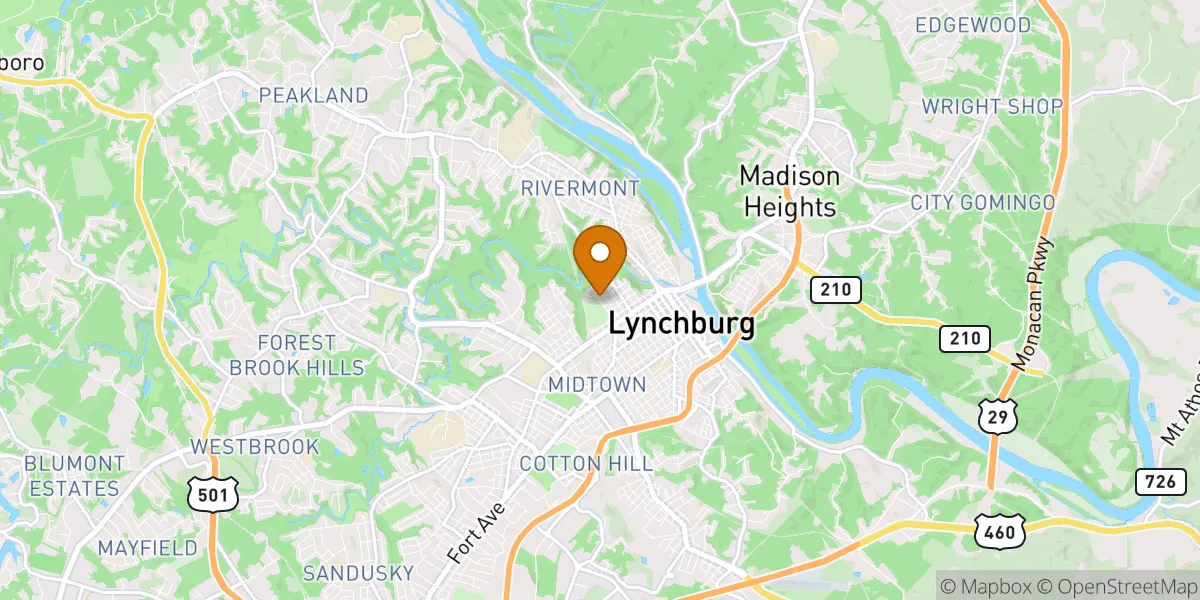 neighborhood map neighborhood map in Lynchburg, VA