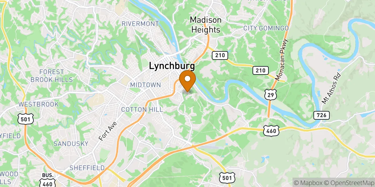 neighborhood map neighborhood map in Lynchburg, VA