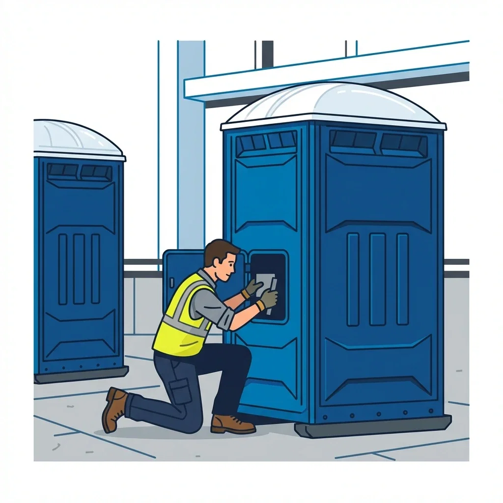 High-rise construction site sanitation logistics in Lynchburg, VA